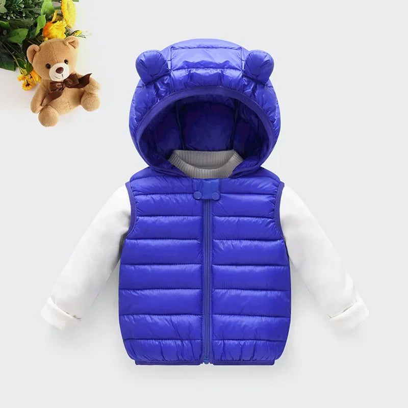 Kids Hooded Vest Winter 1–6Y