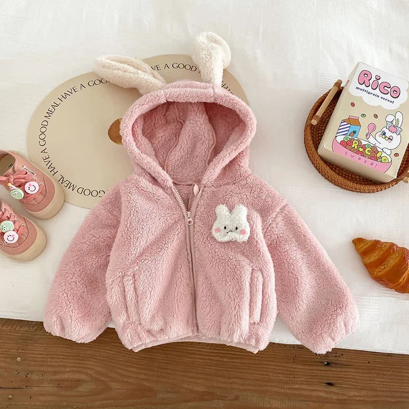 Bunny Plush Hooded Jacket