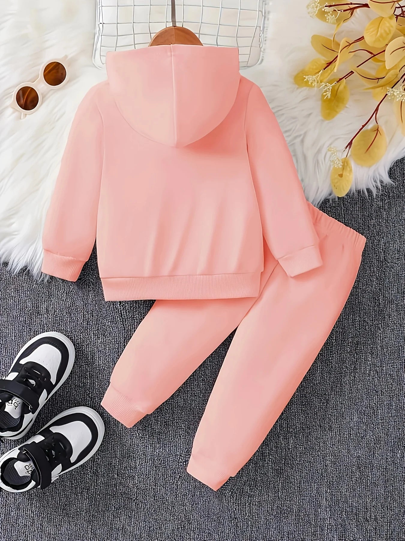I Love Papa Girls Hoodie Pants Set
