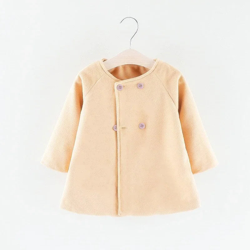 Baby Girls Elegant Winter Coat 6M–3Y