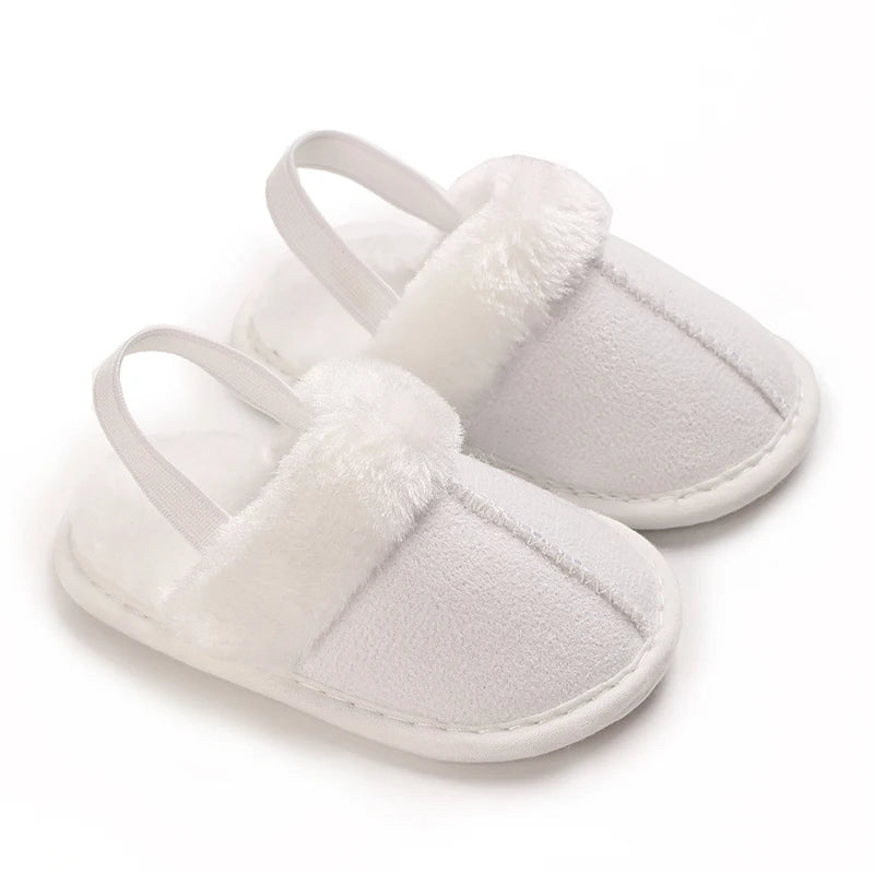 Cute Plush Baby Slippers