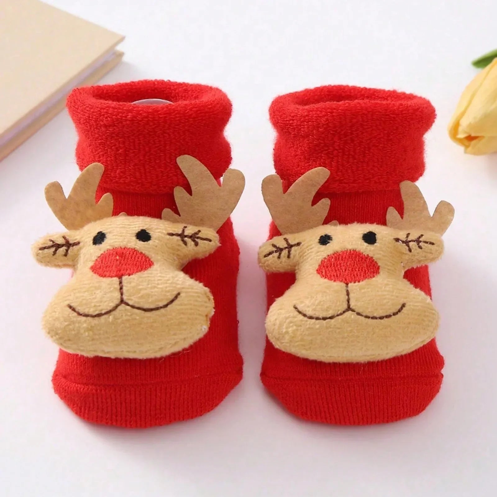 Knitted Santa Baby Cotton Socks
