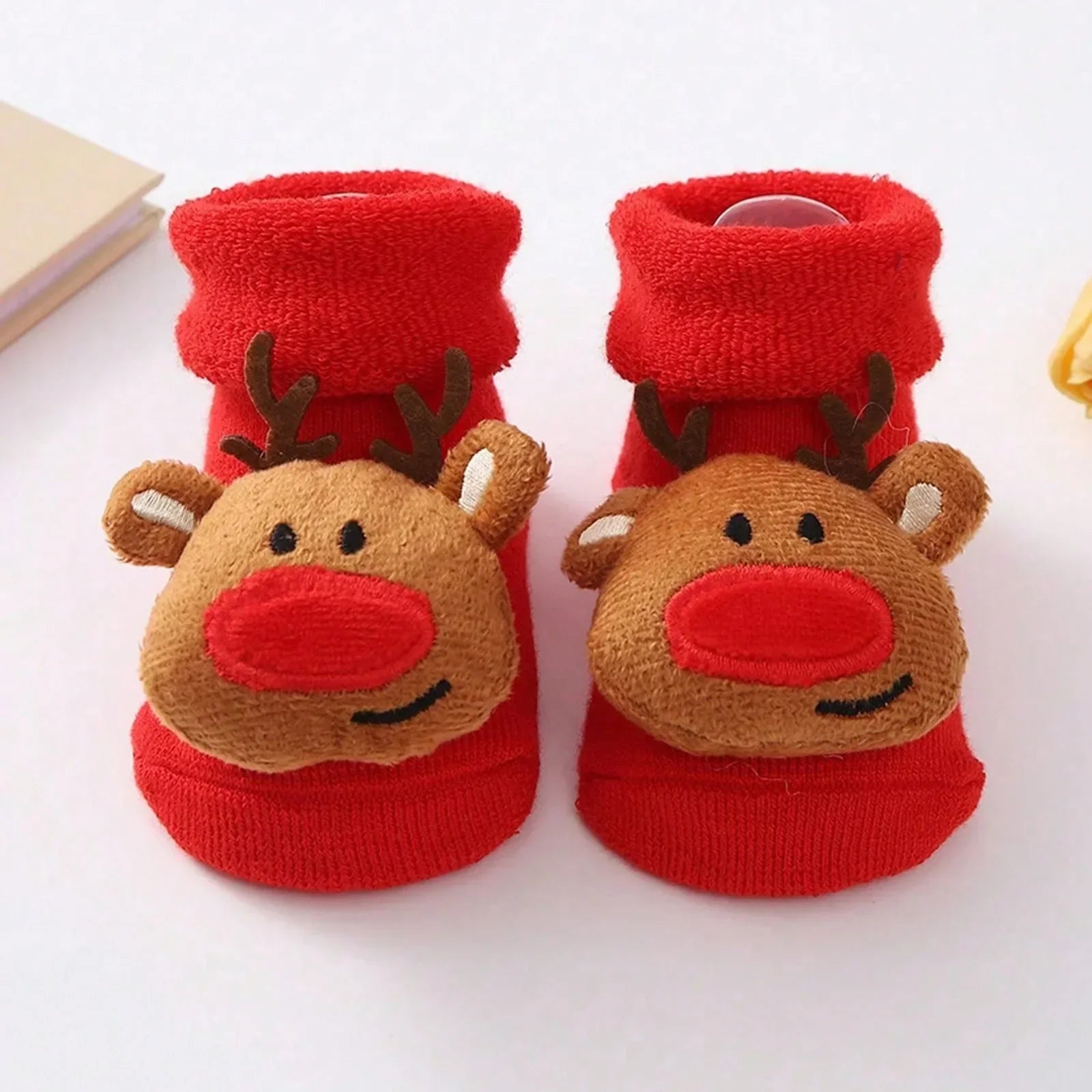 Knitted Santa Baby Cotton Socks