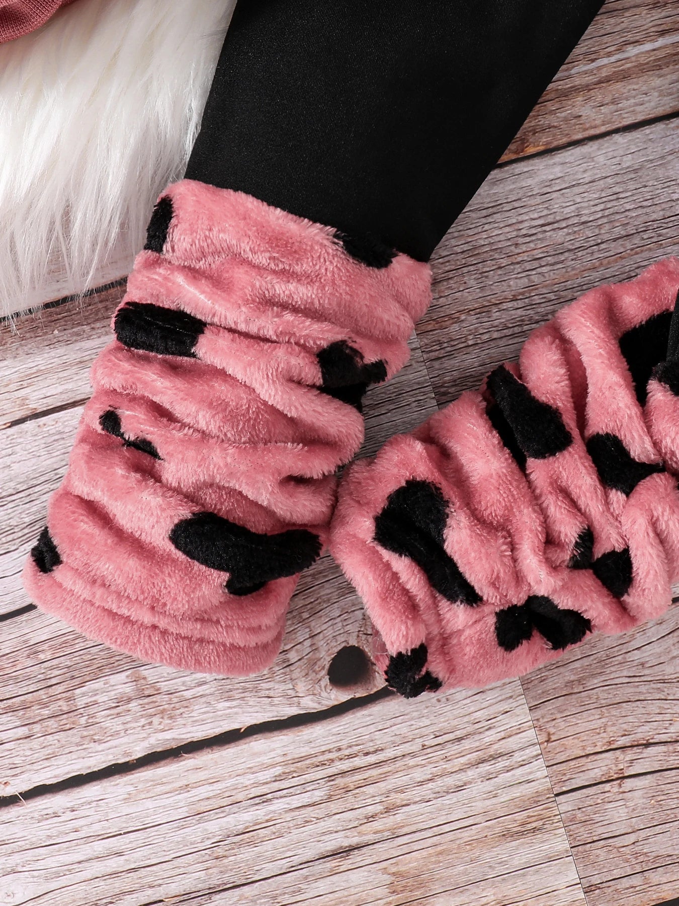 Girls 2PC Fleece Hooded Set 4-8Y