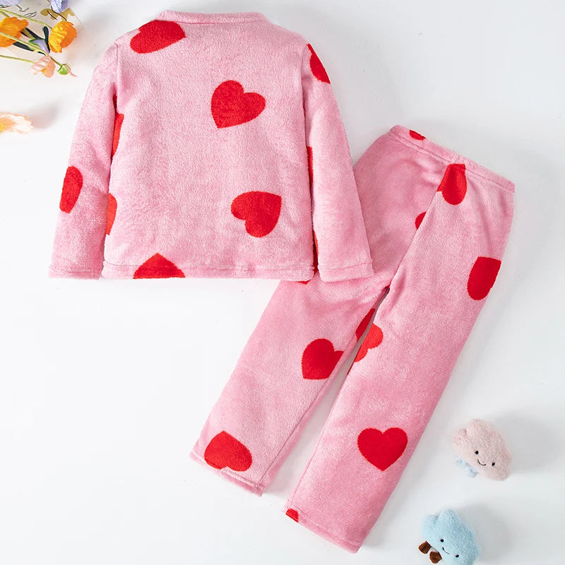 HeartGlow Cozy Fleece Lounge Set
