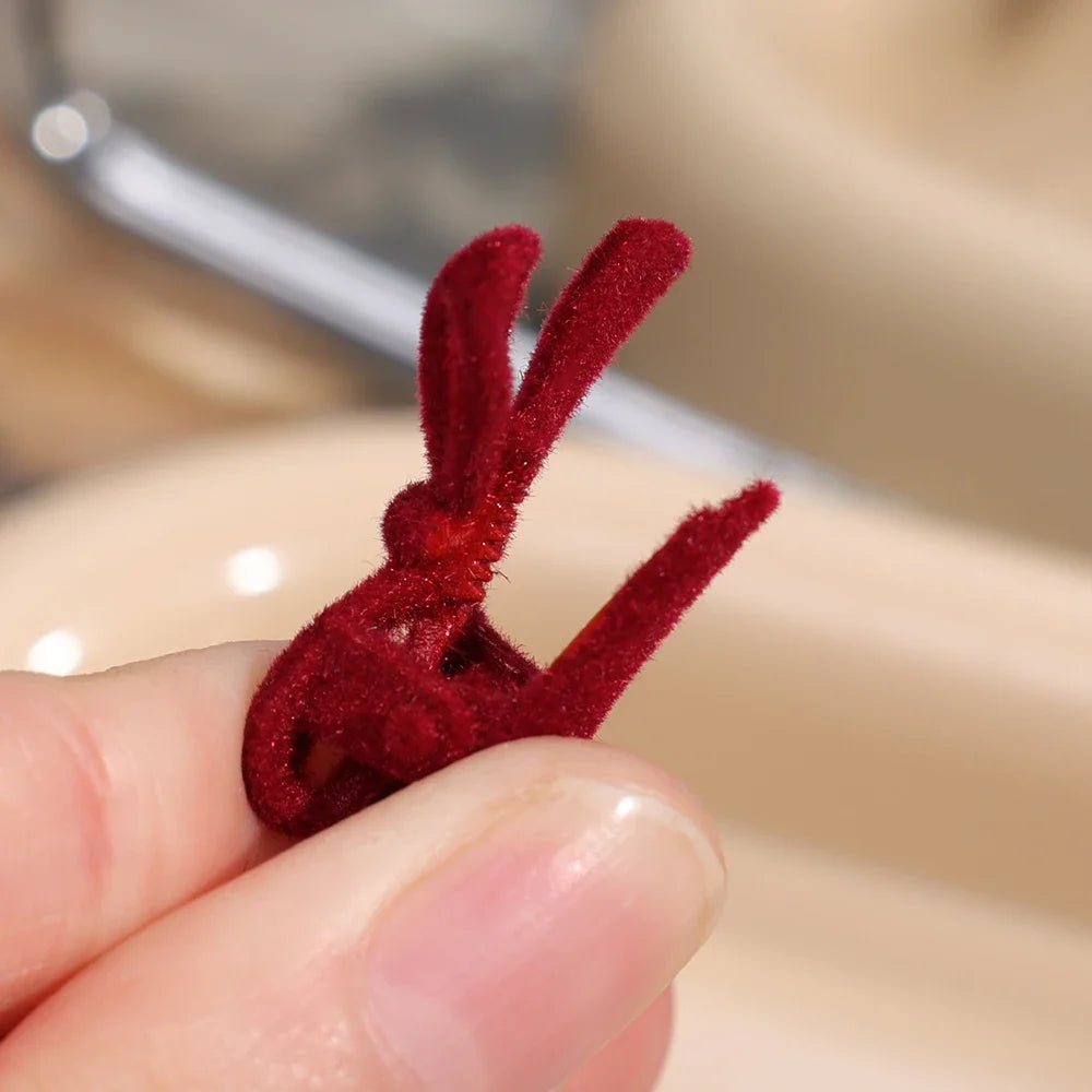 Mini Bow Hair Clips – Soft Velvet Design