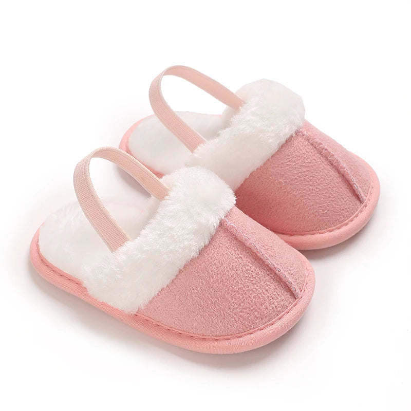 Cute Plush Baby Slippers