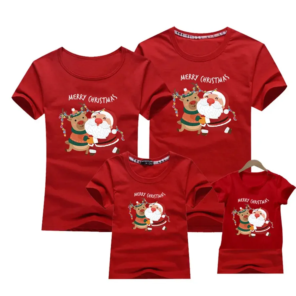 Christmas Matching Family T-Shirts Unisex Holiday Outfits