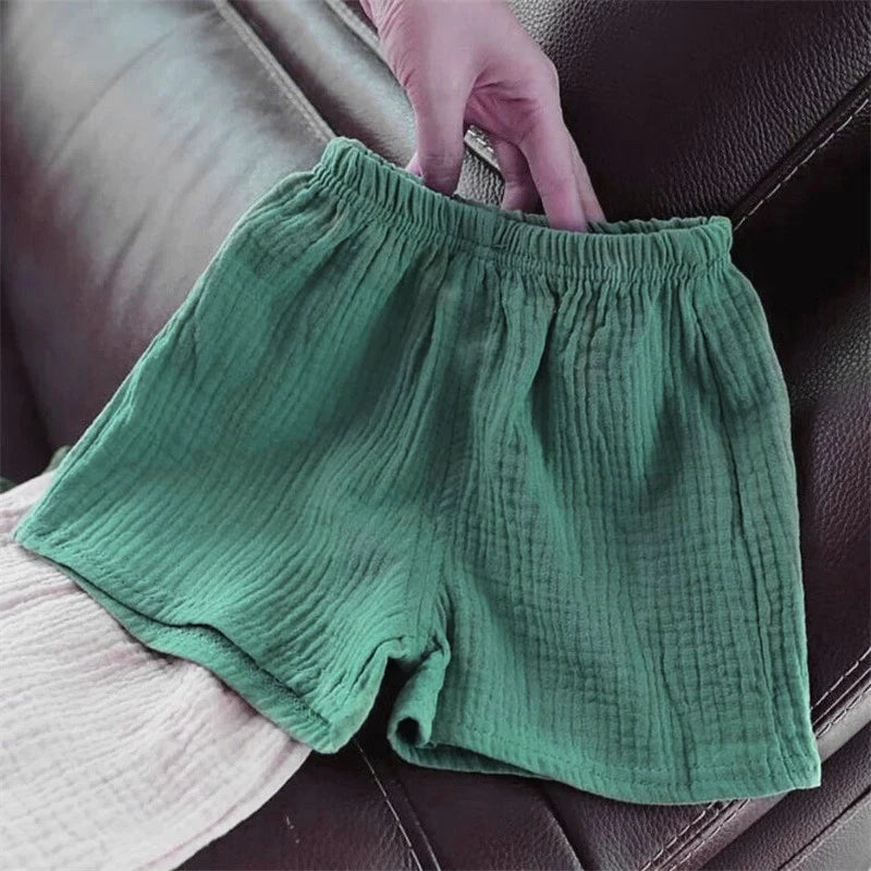 MOMSTAG Cotton Linen Kids' Shorts