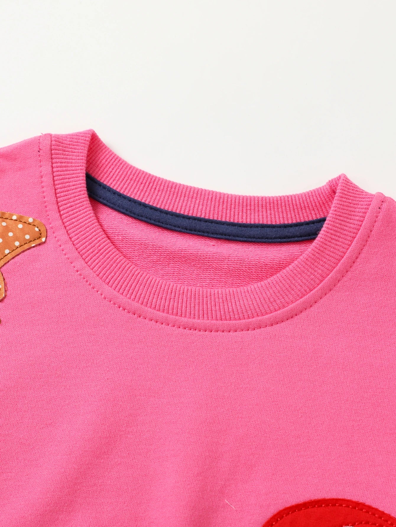 Toddler Pink Santa Cotton Sweatshirt