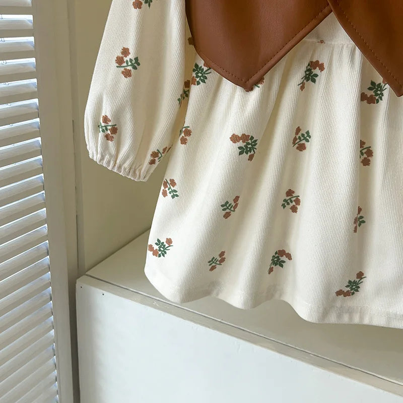 Spring Flower Pattern Dress (Girls)