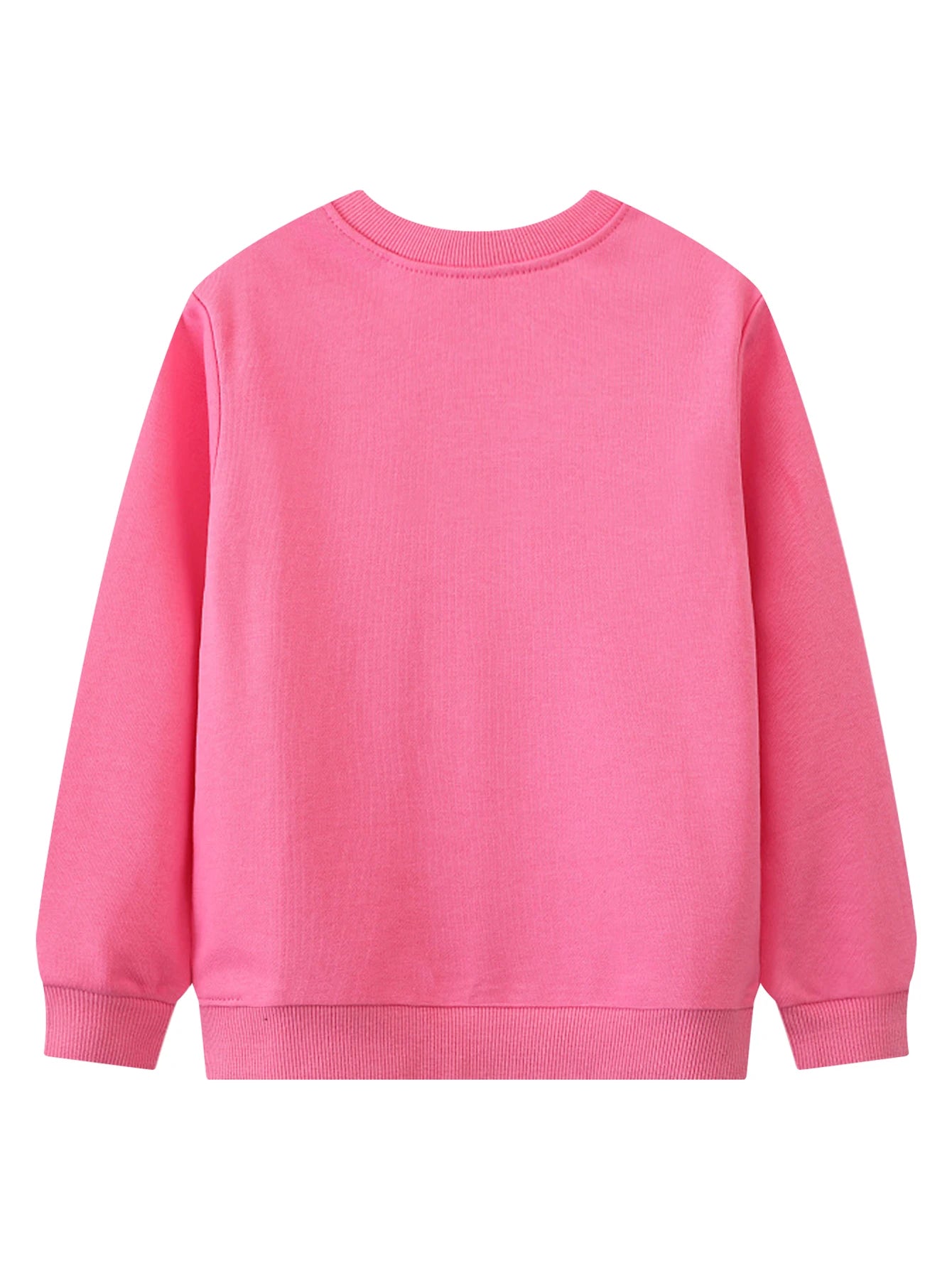 Toddler Pink Santa Cotton Sweatshirt