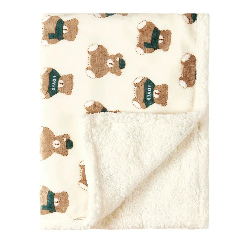 Thick Flannel Baby Swaddle Blanket