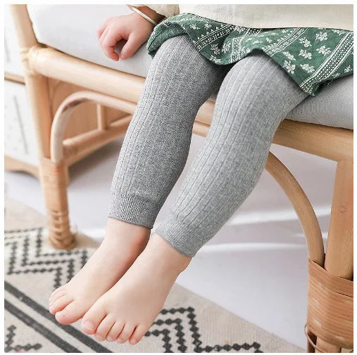 Baby Girls Ribbed Winter Leggings