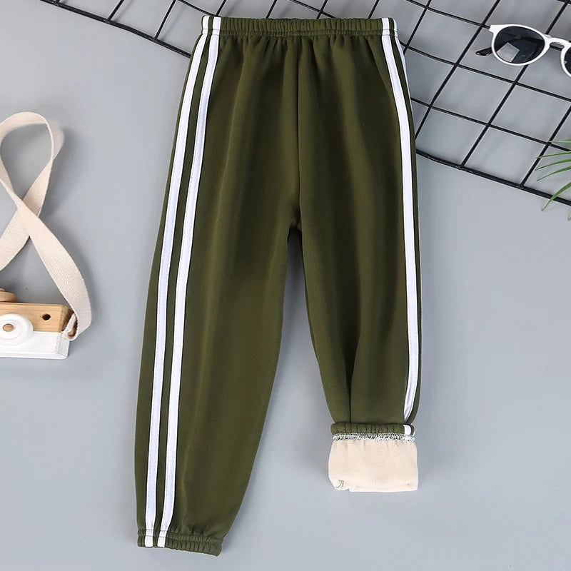 Kids Velvet Winter Sports Pants