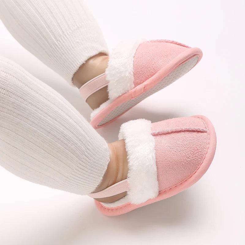 Cute Plush Baby Slippers