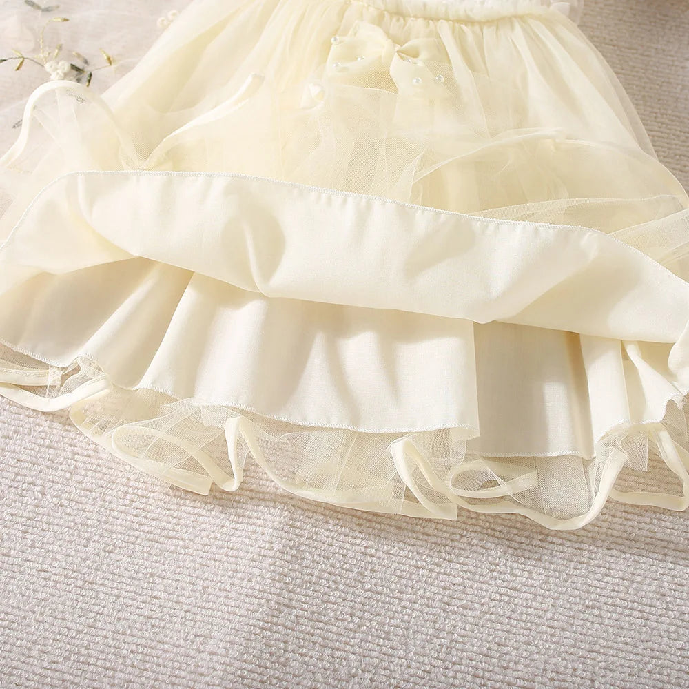 Bow Mesh Princess Style Dress