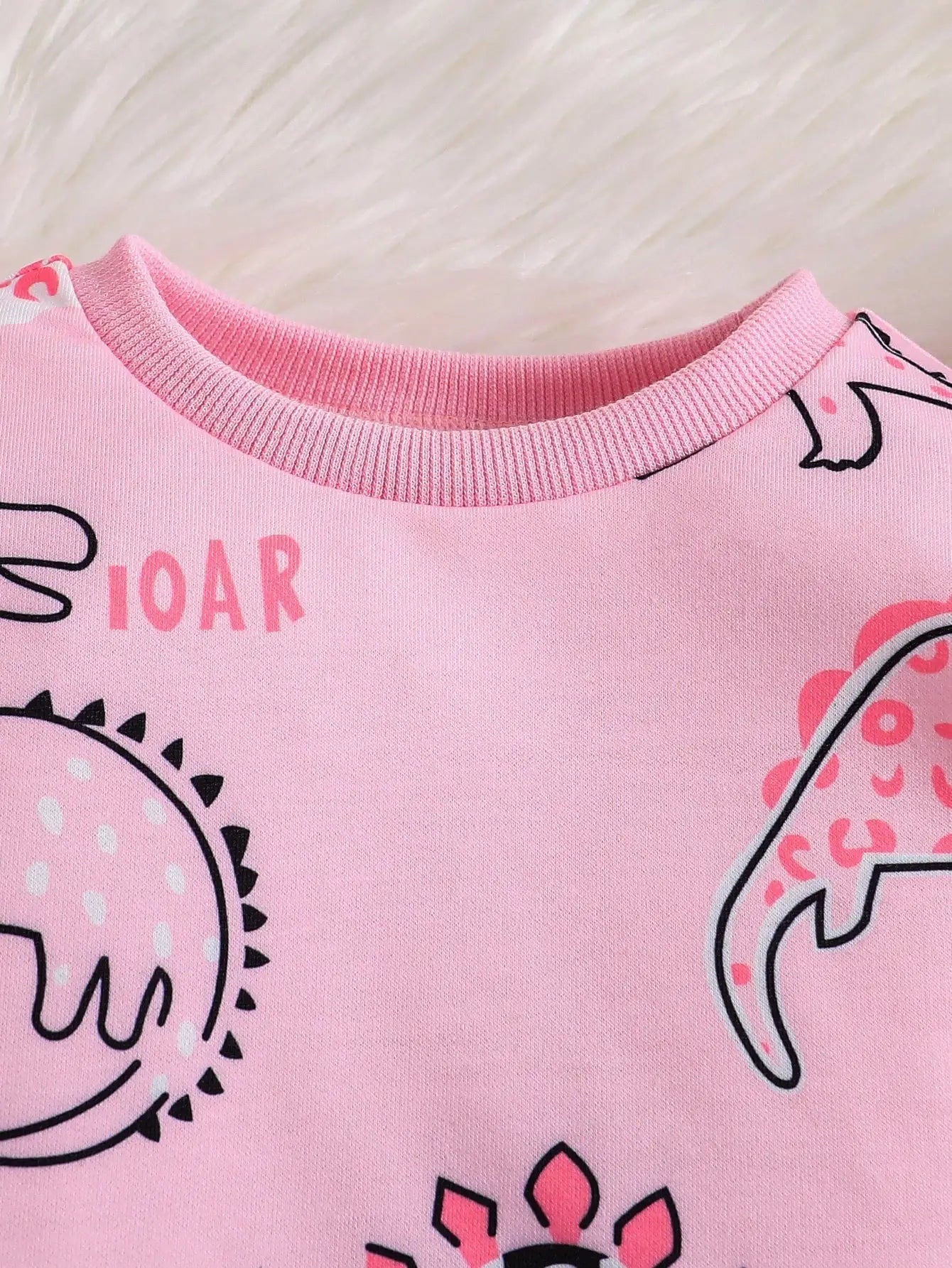 Baby Girl Dinosaur Hoodie + Pants Set