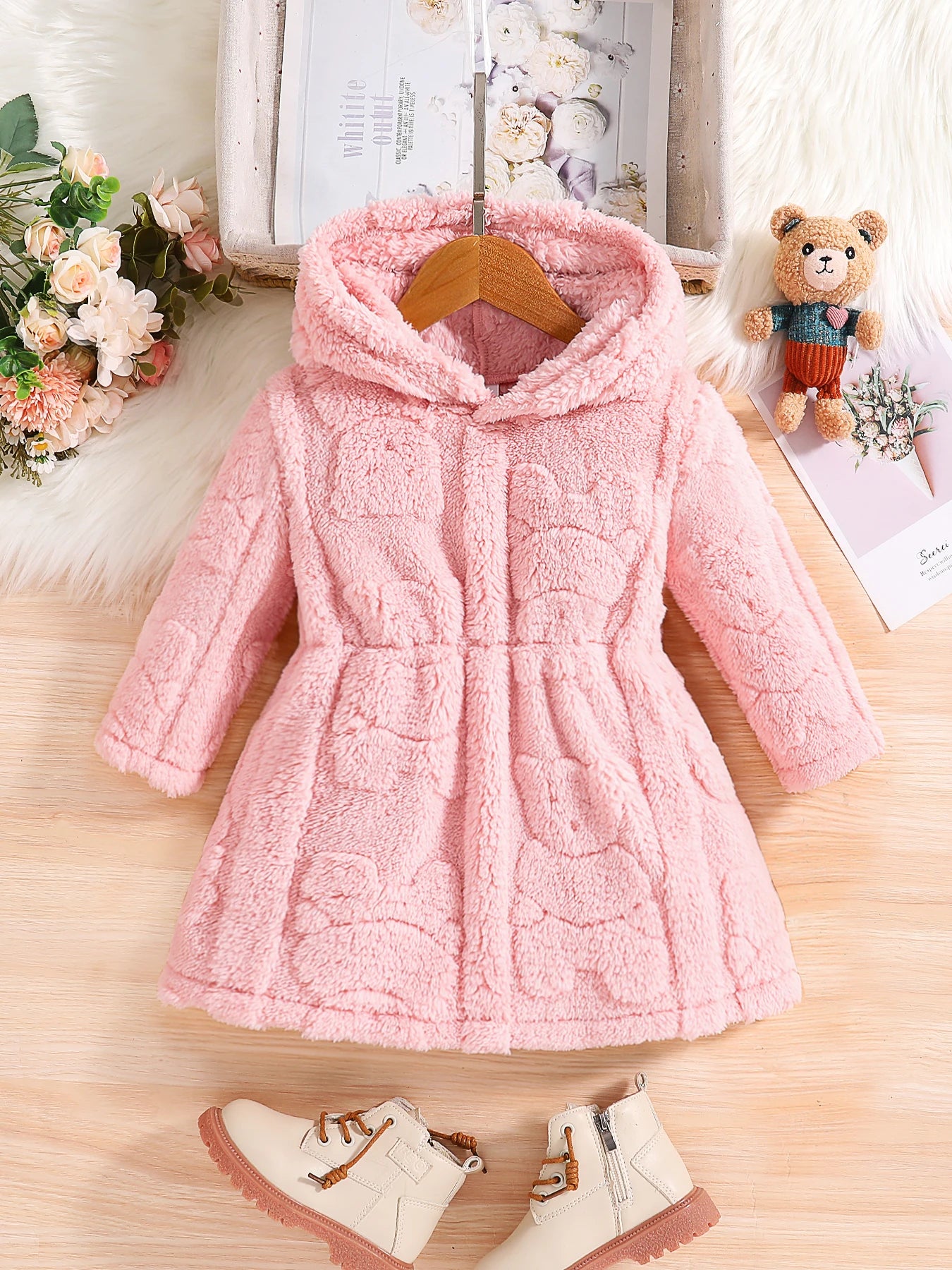 Pink Princess Fleece Winter Coat