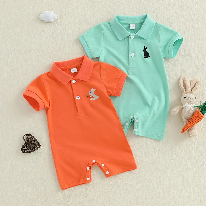 Infant Boy Short Sleeve Jumpsuit