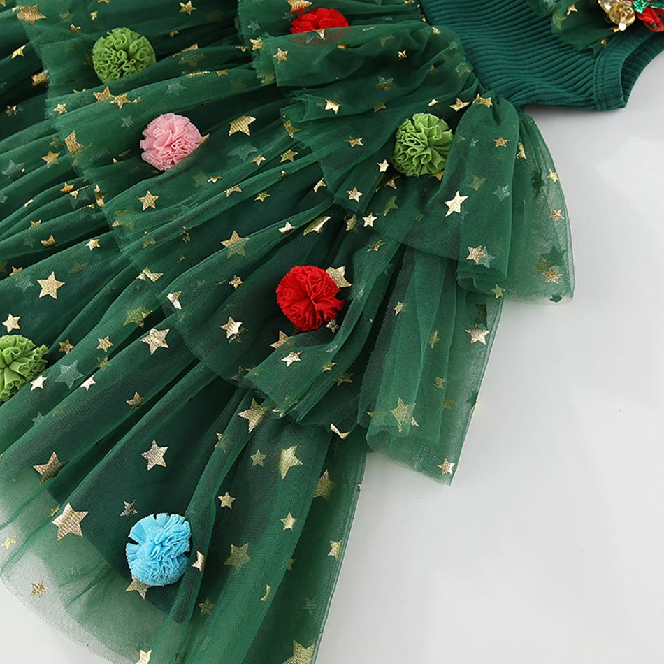 Girls Christmas Party Dress 2025