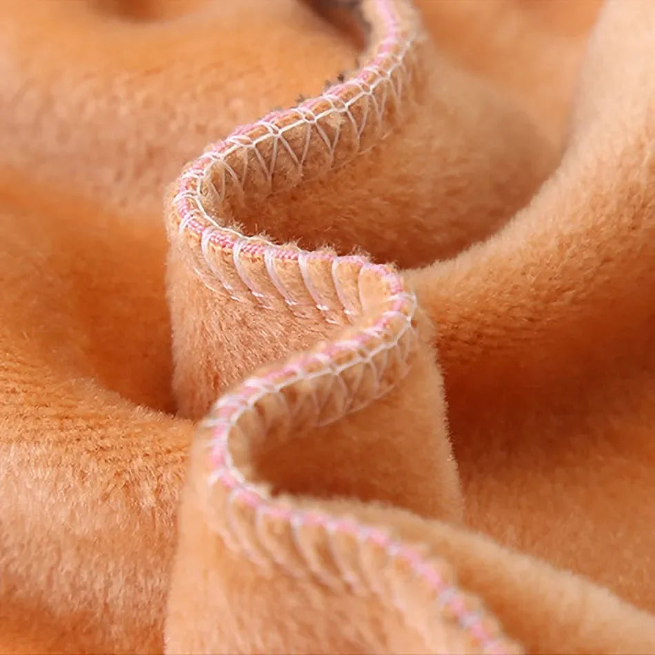 Girls Bunny Fleece Lined Winter Thermal Leggings