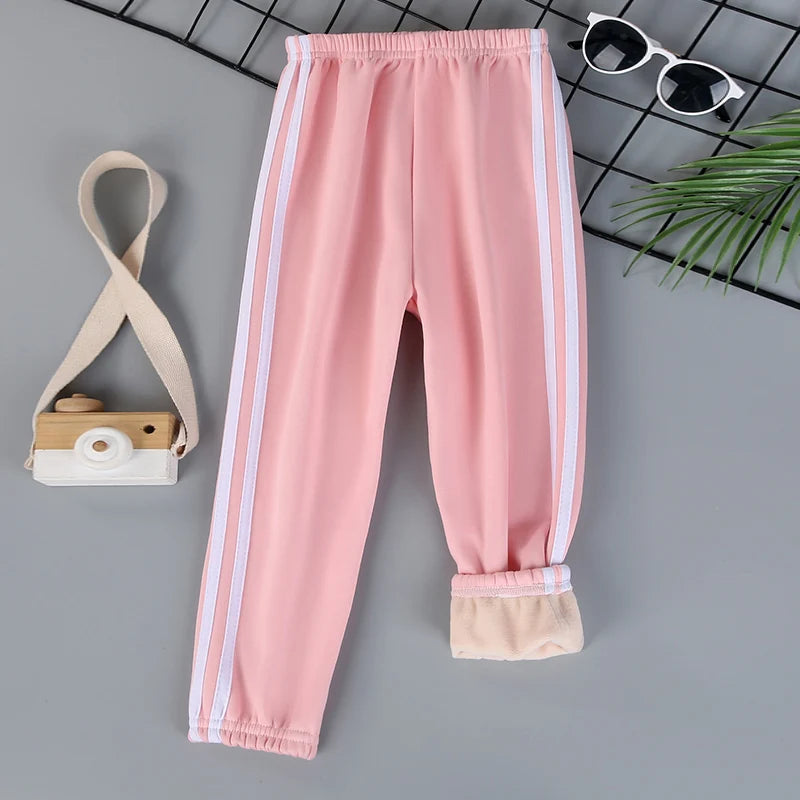 Kids Velvet Winter Sports Pants