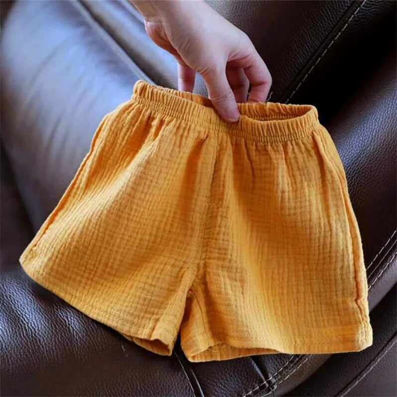 MOMSTAG Cotton Linen Kids' Shorts