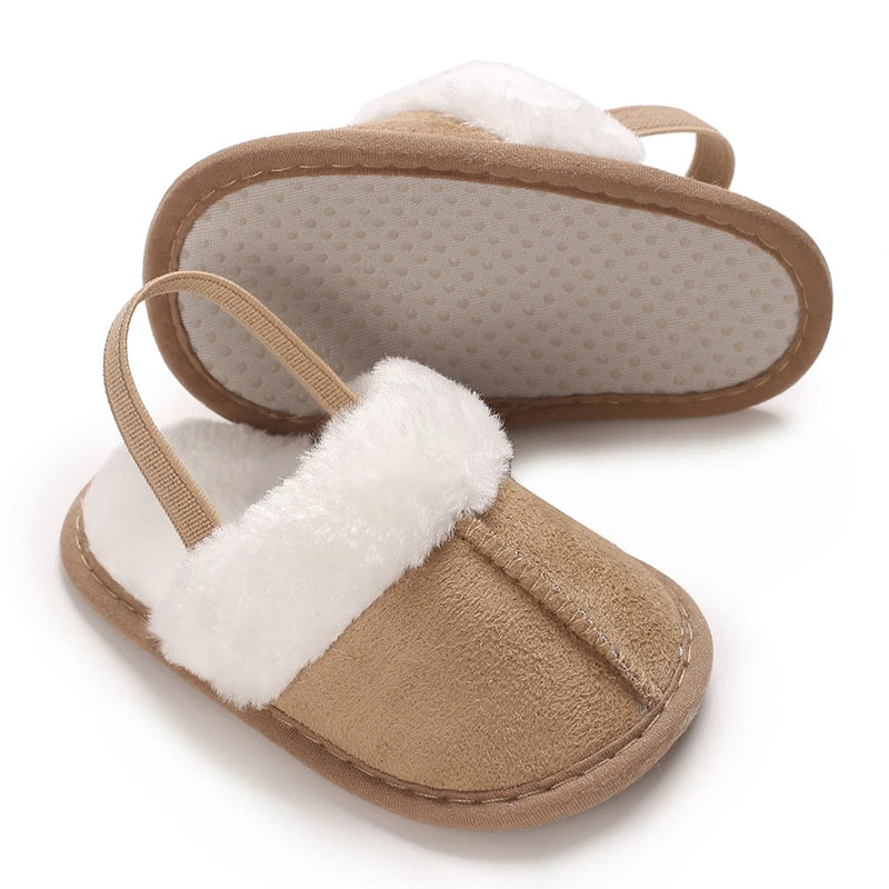 Cute Plush Baby Slippers