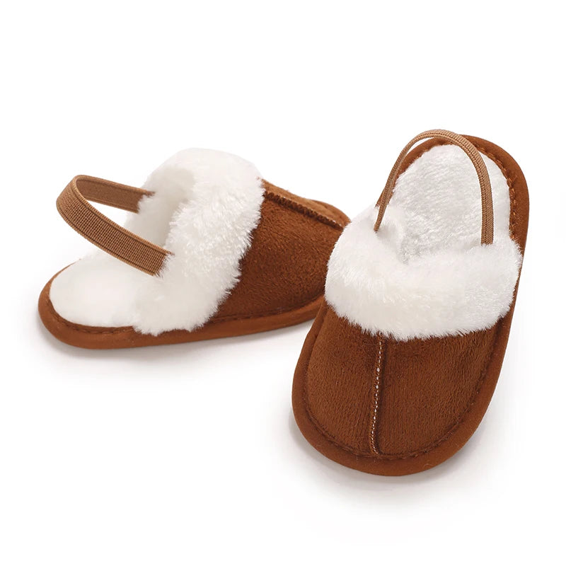 Cute Plush Baby Slippers