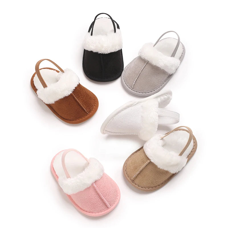 Cute Plush Baby Slippers