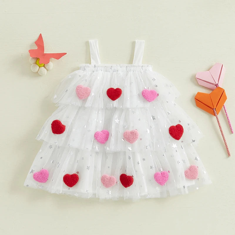 Cute Mesh Tulle Dress for Girls