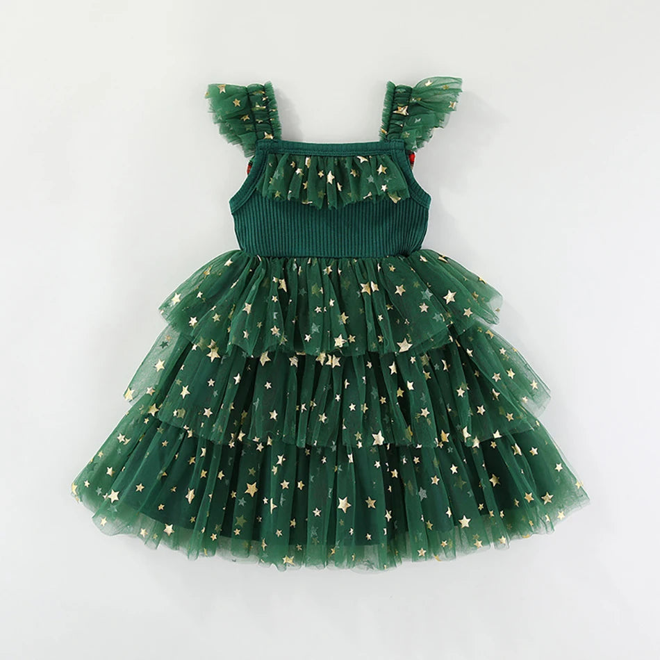 Girls Christmas Party Dress 2025