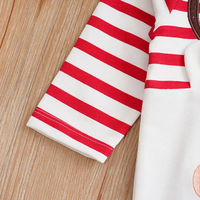 3D Reindeer Baby Jumpsuit – Christmas