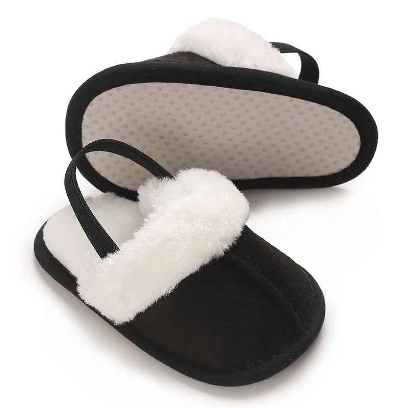 Cute Plush Baby Slippers