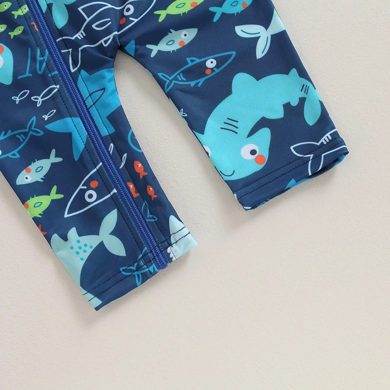Baby Boys' Sea Print Swimsuit