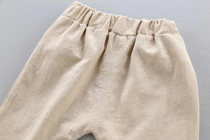 2024 Summer Baby Boy Outfit – 2PCS Top & Shorts Set