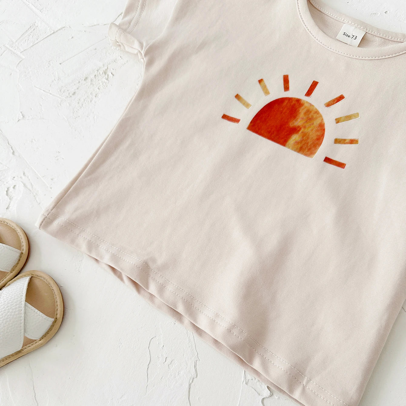 Baby Summer Outfit – 2-Piece Infant Clothes Set, Ice Cream & Sun Print T-Shirt with Shorts, Casual Wear for Boys & Girls