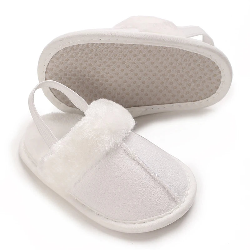 Cute Plush Baby Slippers