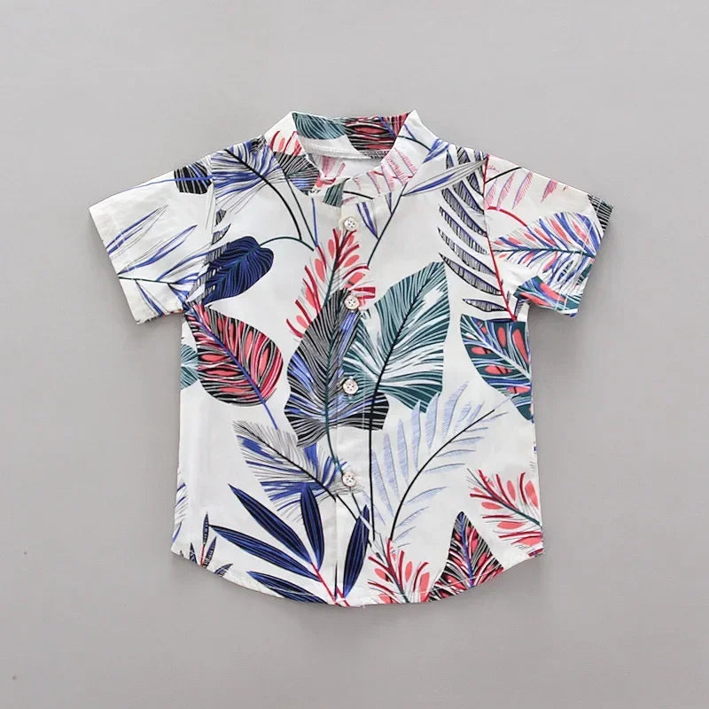 Baby Boy Summer Outfit – 2PCS Top & Shorts Set