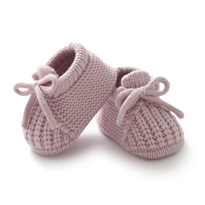 MOMSTAG Newborn Knitted Baby Shoes - Infant First Boots (0-18M)
