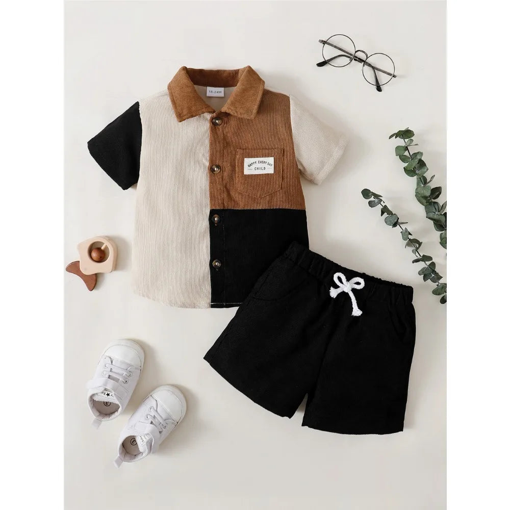 Color Block Short Sleeve Set (Boys)