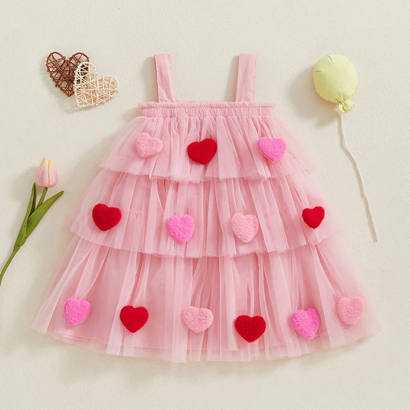 Cute Mesh Tulle Dress for Girls