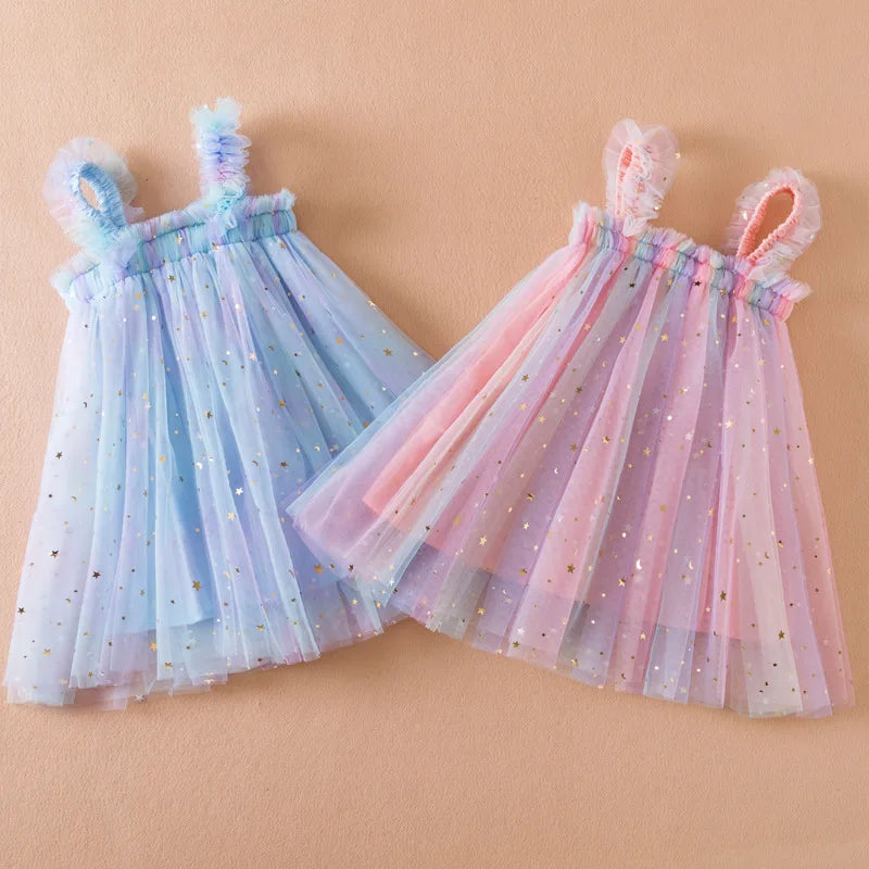 Rainbow Unicorn Tulle Princess Dress (Girls)