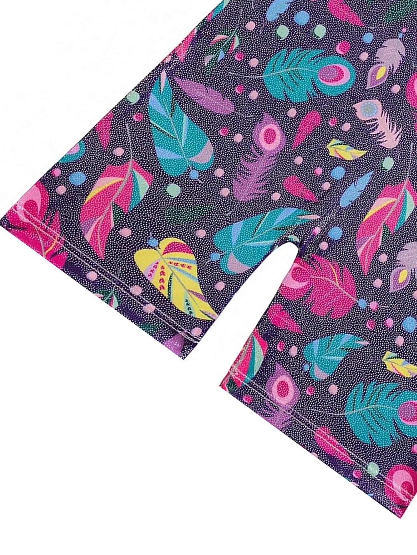 Shiny Feathered Leotard for Girls’ Gymnastics & Dance