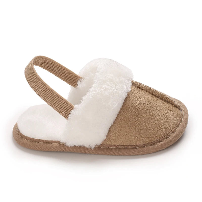 Cute Plush Baby Slippers