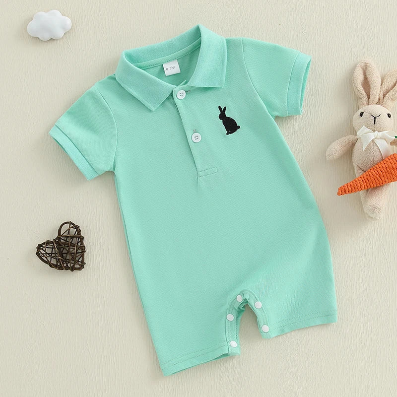 Infant Boy Short Sleeve Jumpsuit