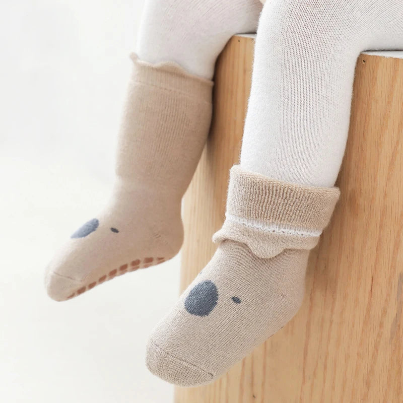 Cute Anti-slip Winter Cotton Kids Baby Socks