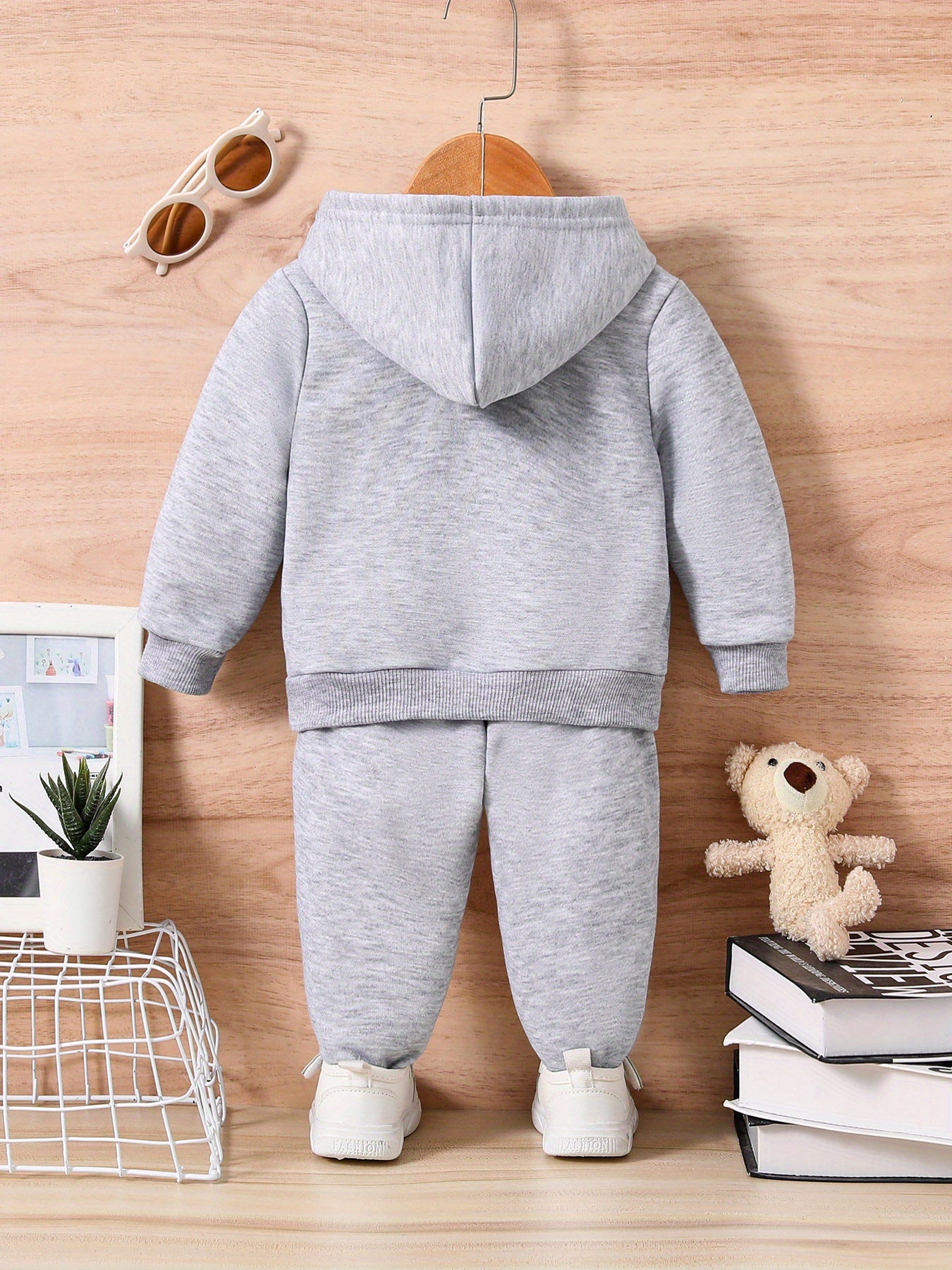 2pcs Boy's Hoodie + Pant Set