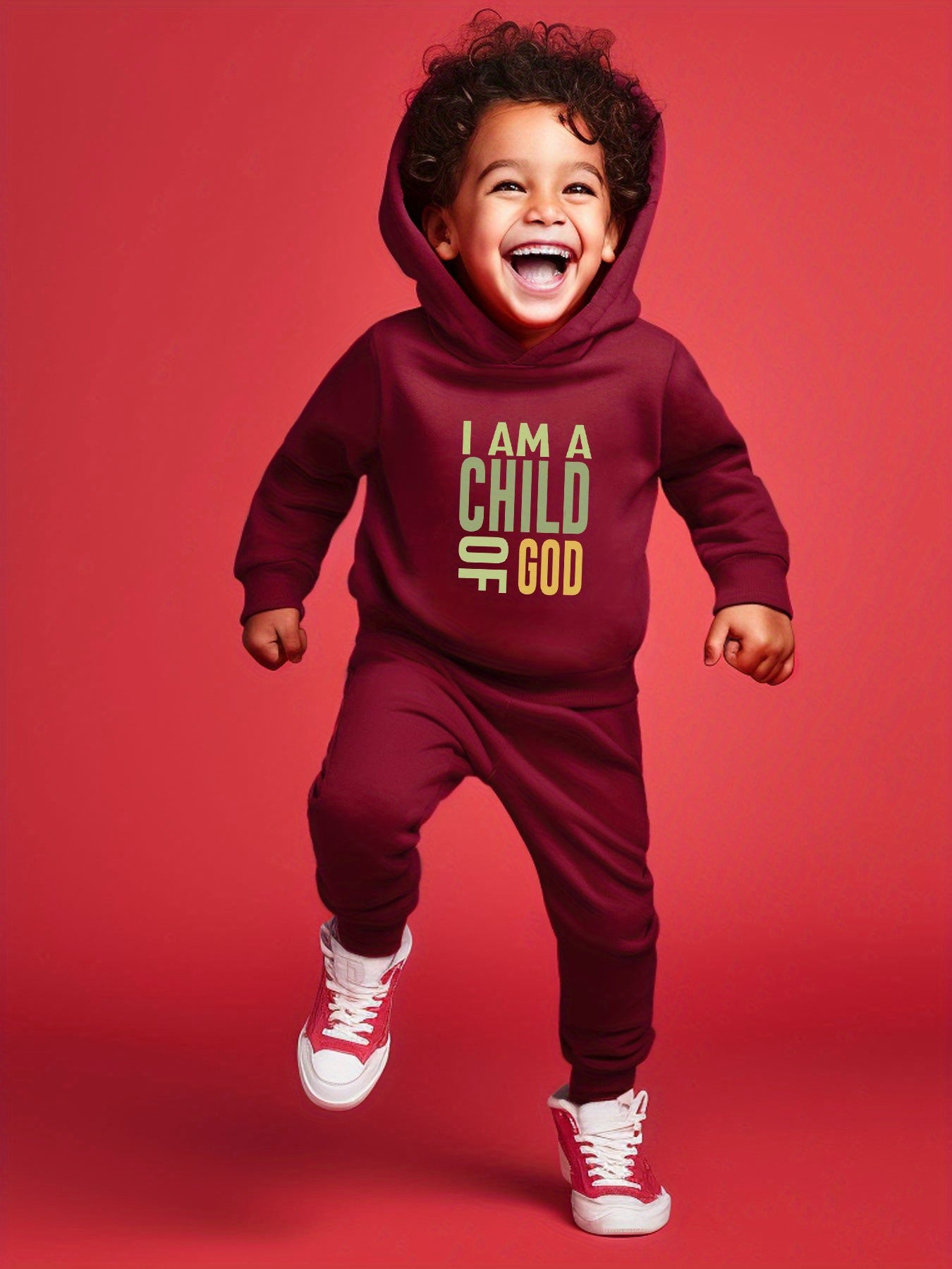 2pcs Boy's Hoodie + Pant Set